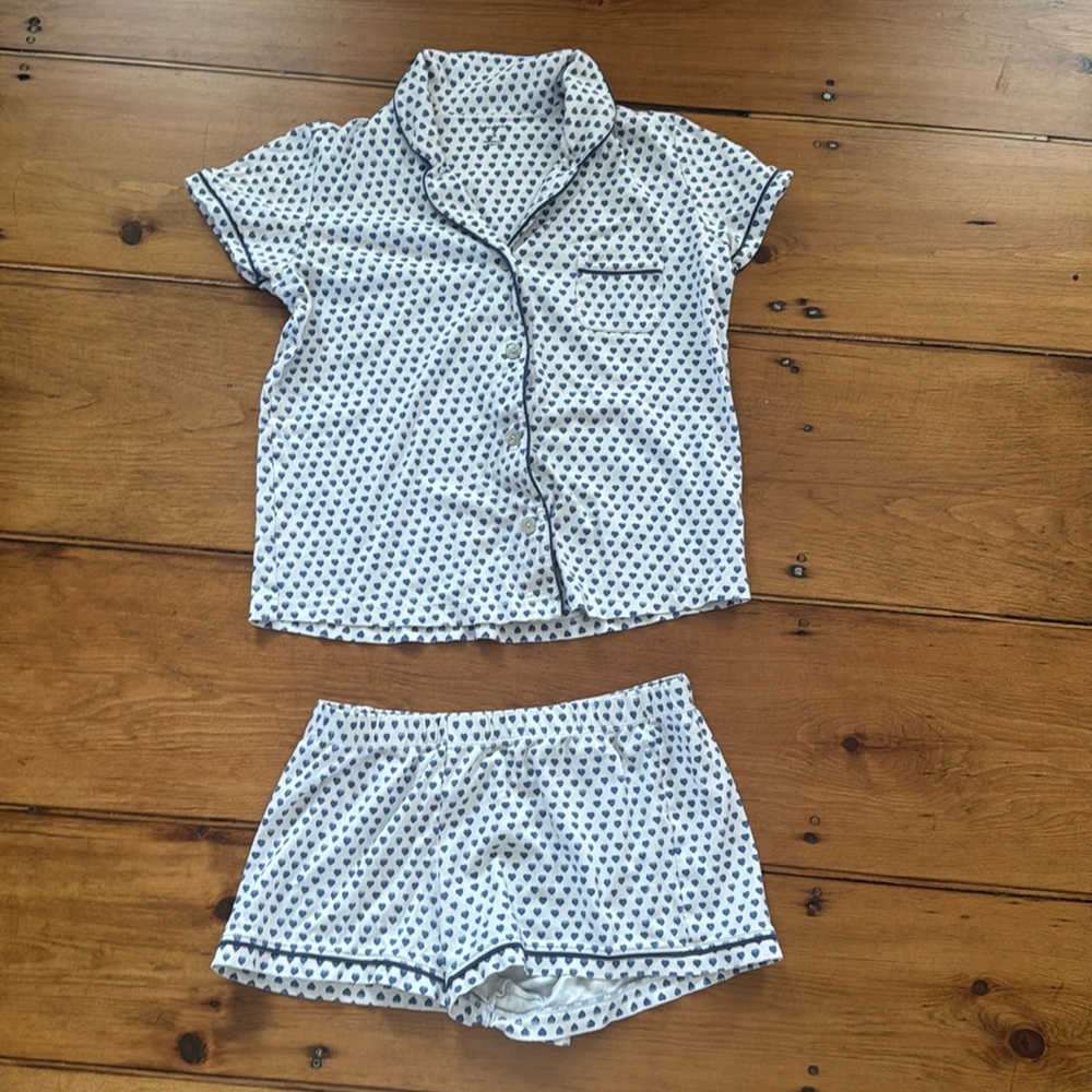 Roller Rabbit Blue Heart Pajamas